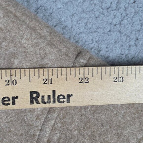 Zara Shirt Jacket Smal Beige Khaki Oversized Shacket Button Down Heavy Flannel - Picture 9 of 12